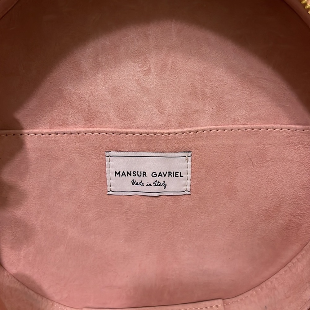 Mansur Gavriel Circle Crossbody Bag in Coral - Picture 6 of 12